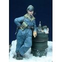 SS Officer smoking pipe Hungary 1945